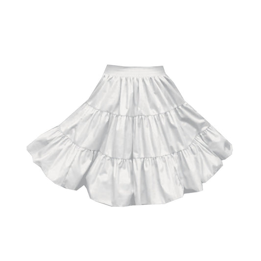 3 Tier Childrens Skirt in White