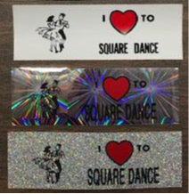 Square dance stickers