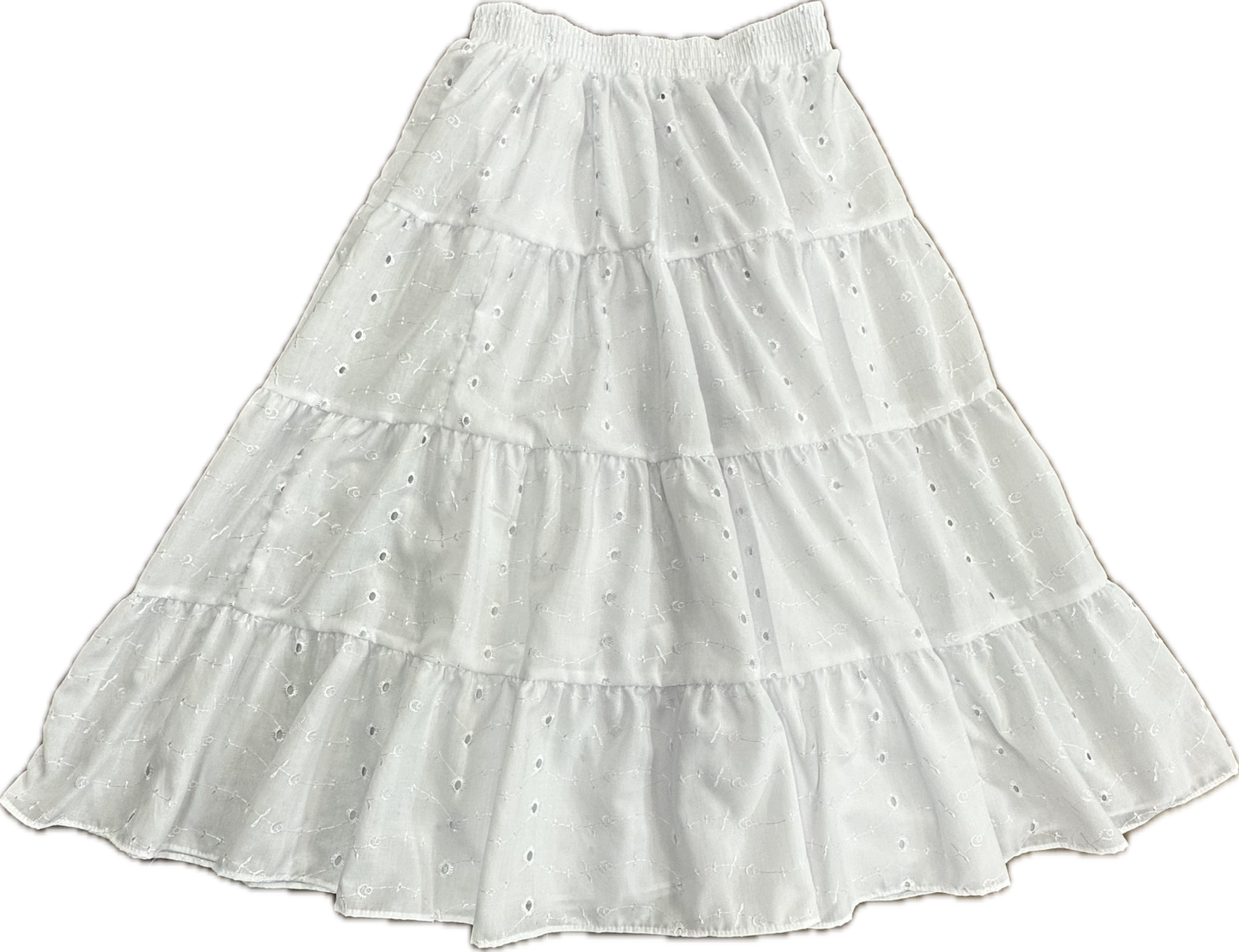 4 Tier Eyelet Prairie Skirt