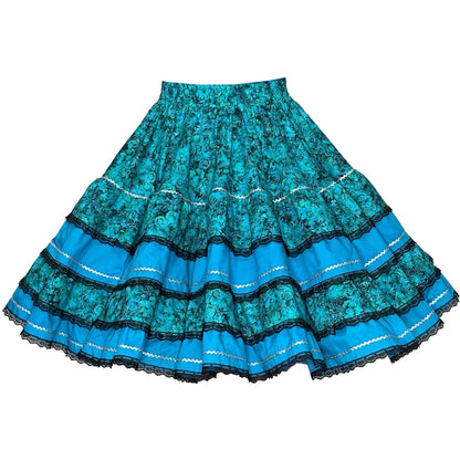 Floral Jewel Square Dance Skirt