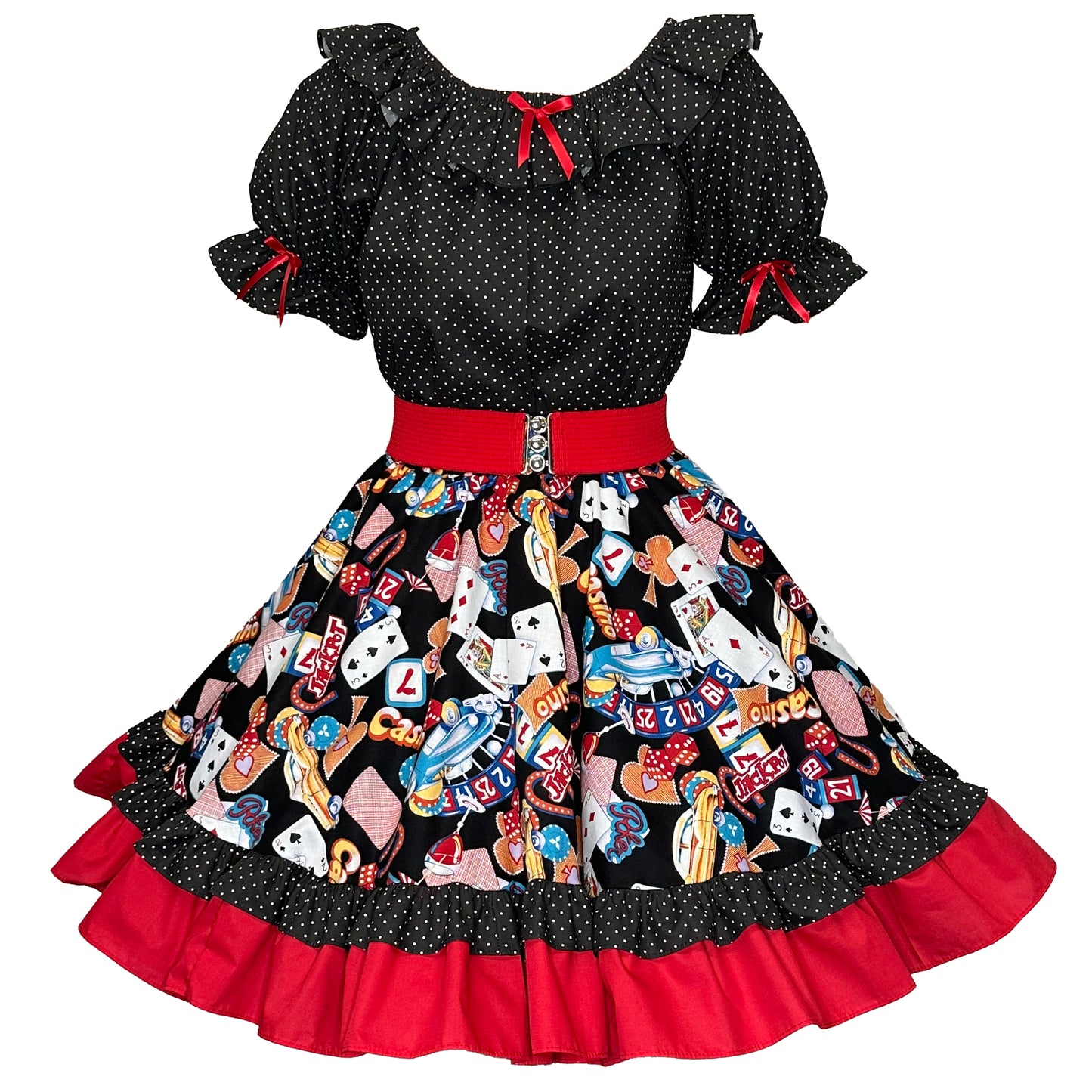 “Viva Las Vegas” Square Dance Outfit (belt sold separately)