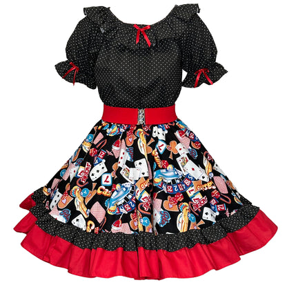 “Viva Las Vegas” Square Dance Outfit (belt sold separately)