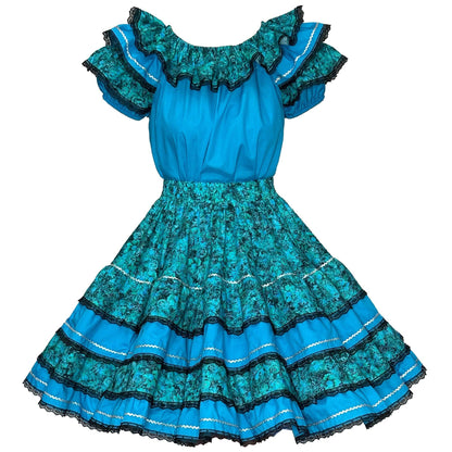 Floral Jewel Square Dance Outfit