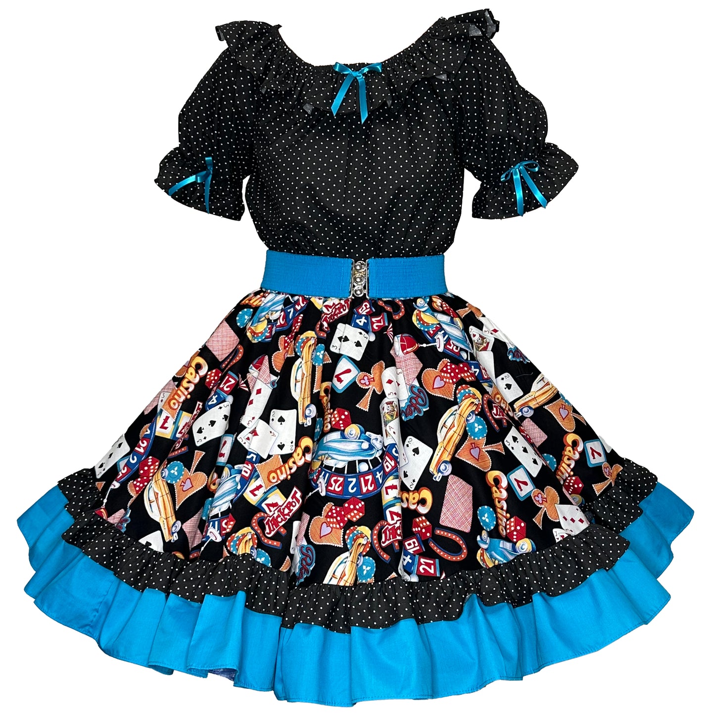 “Viva Las Vegas” Square Dance Outfit (belt sold separately)