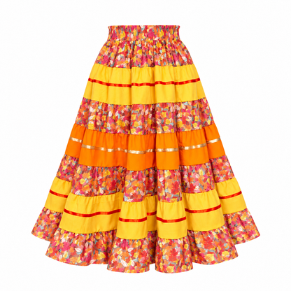 Autumn Leaves Fall Prairie Skirt