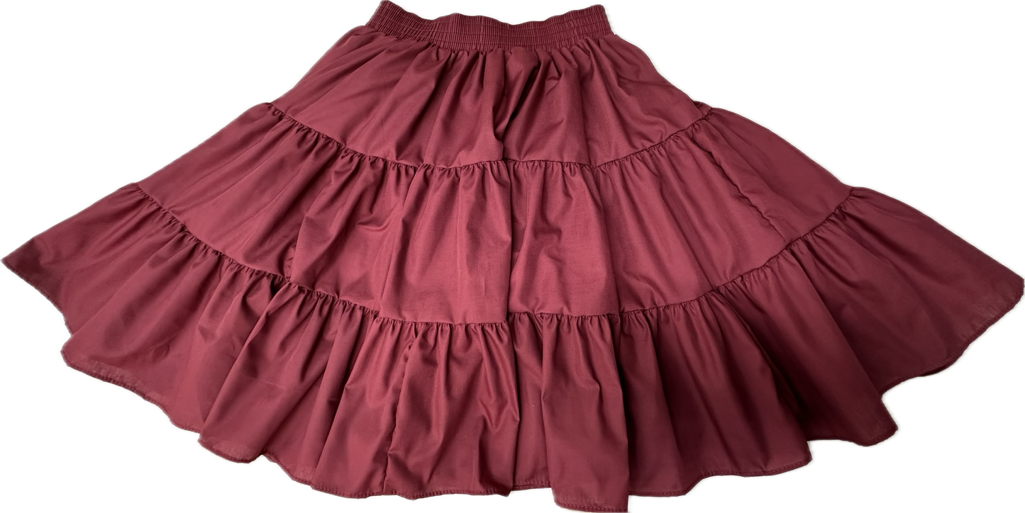 Basic 3 Tier Square Dance Skirt