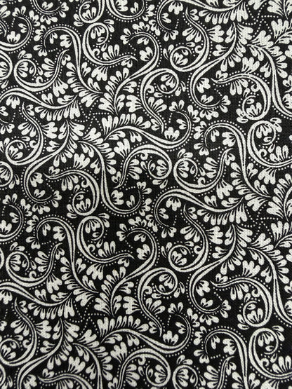 Black & White Square Dance Skirt