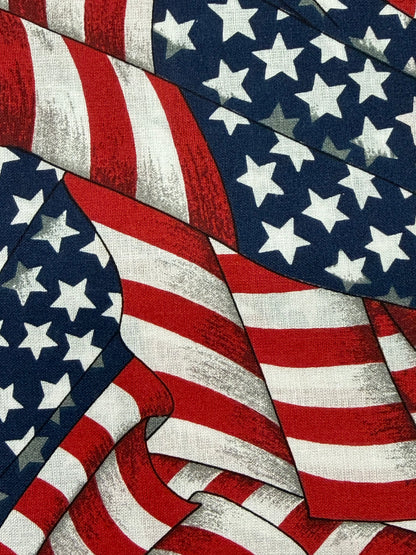 Flag Print Square Dance Skirt