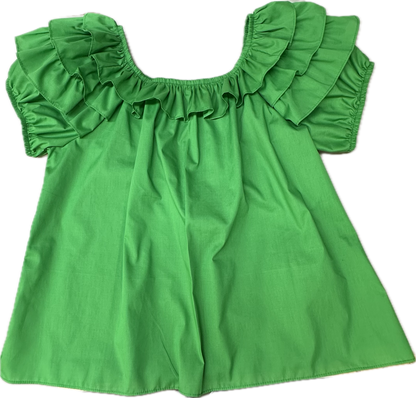 Triple Ruffle Blouse