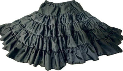 The DISCOUNTED Softer Poly-Liner Petticoat by Square Up Fashions—available in 5 colors—features a soft, multi-layered design with an elastic waistband, ideal for square dancing or as an adjustable slip under dresses.