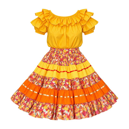 Autumn Leaves Fall Outfit – Antique Gold