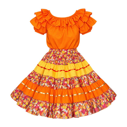 Autumn Leaves Fall Outfit – Orange