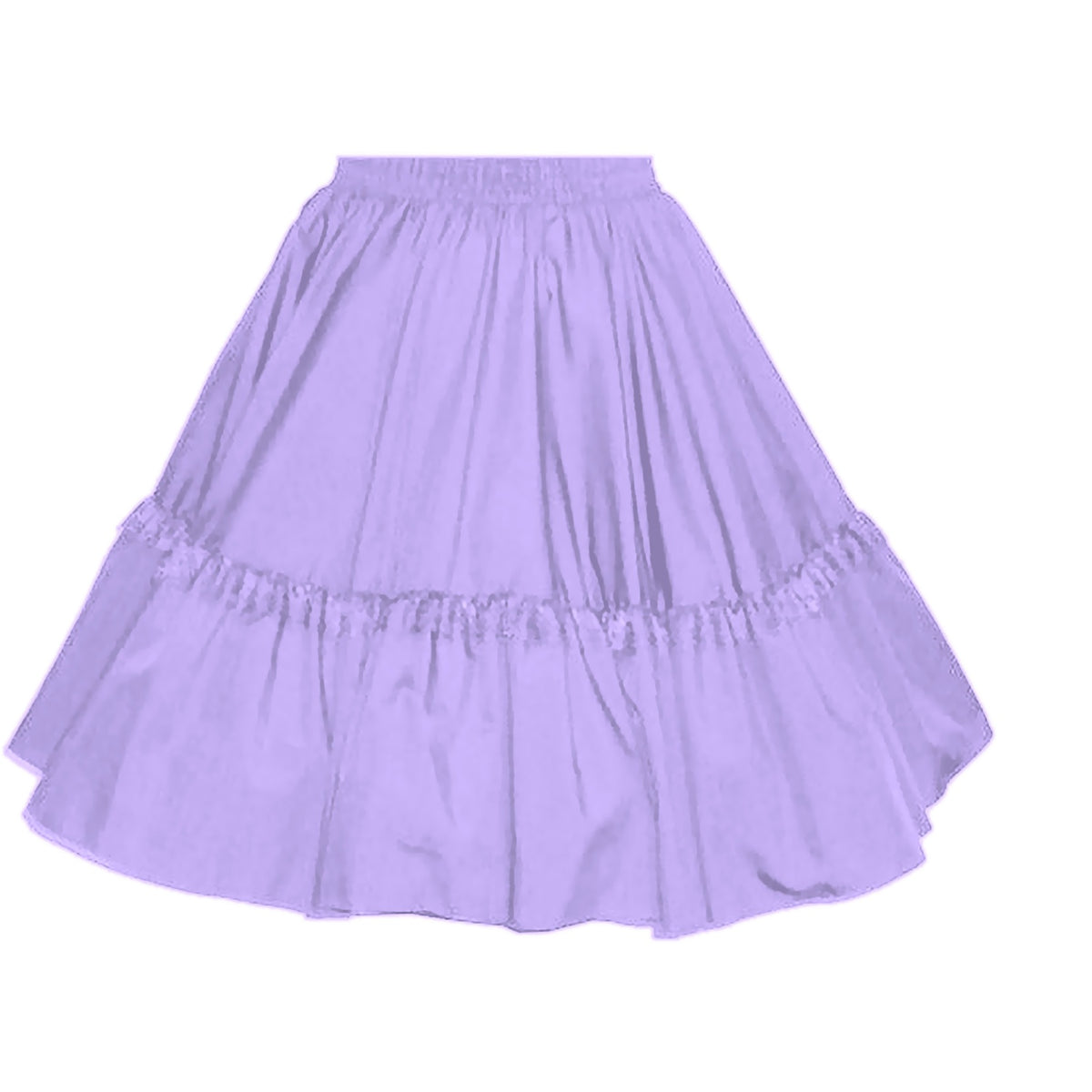 Circle Skirt w/ lace Square Dance Skirt in Lilac