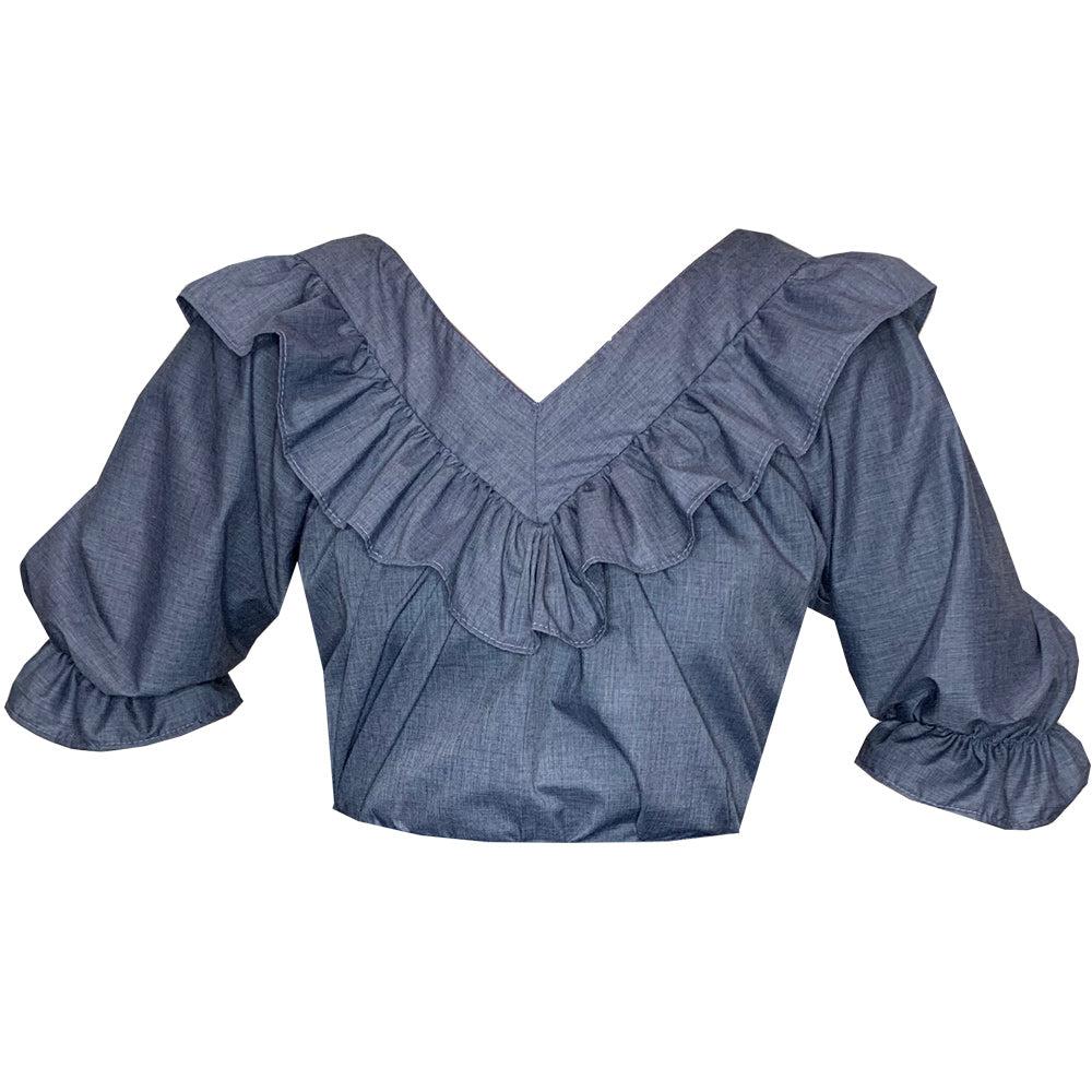 V Neck 3/4 Sleeve Blouse, Blouse - Square Up Fashions