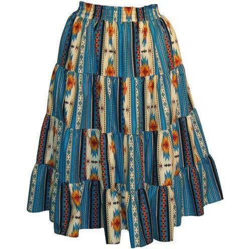 Southwest Santa Fe Prairie Skirt, Prairie - Square Up Fashions