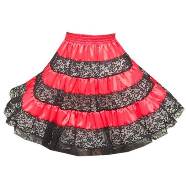 Charmeuse Square Dance Skirt, Skirt - Square Up Fashions