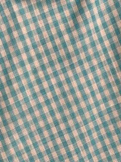 A close up of a CLEARANCE Gingham Scarf Ties 1/8" by Square Up Fashions.