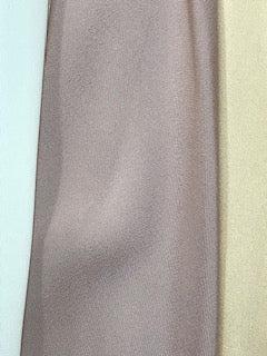 Close-up photo of three Square Up Fashions CLEARANCE Light Weight Thin Polyester Scarf Ties in white, pink, and beige, highlighting the texture and solid colors.