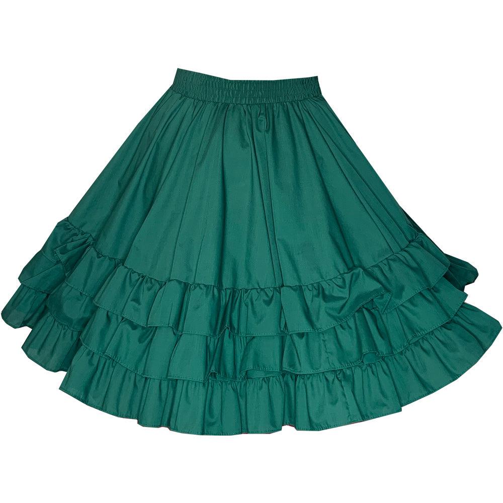 3 Ruffle Square Dance Skirt, Skirt - Square Up Fashions