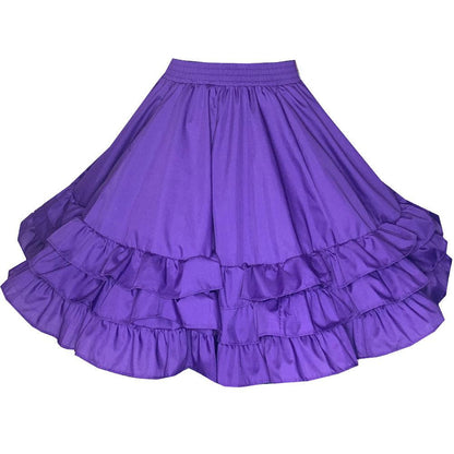 3 Ruffle Square Dance Skirt, Skirt - Square Up Fashions