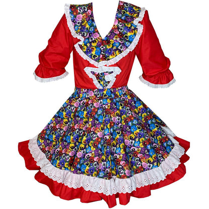 Garden Pansy Square Dance Outfit, Set - Square Up Fashions