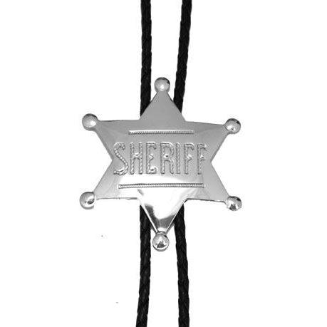 Silver Sheriff Badge Bolo, Bolo Ties - Square Up Fashions