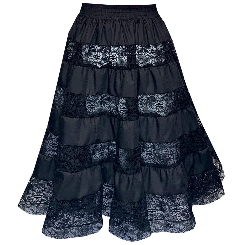 Overall Lace Prairie Skirt, Prairie - Square Up Fashions