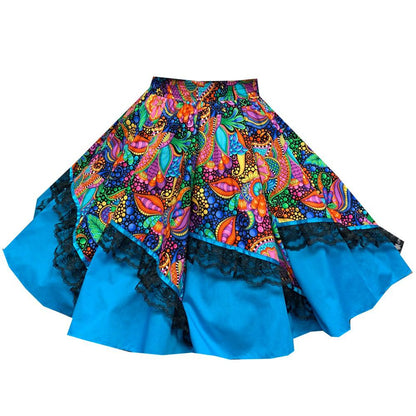 Colorful Carnival Square Dance Skirt, Skirt - Square Up Fashions